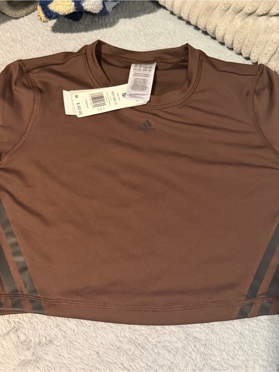 NWT adidas Women’s Train Icons Aeroready 3-Stripes Long Sleeve Crop Top